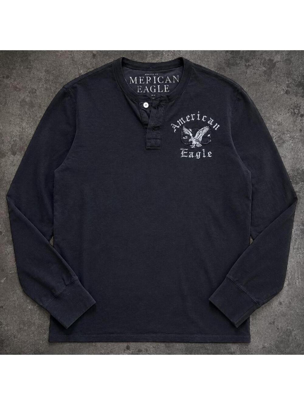 Fire Vintage American Eagle Outfitters long sleeve Henley shirt